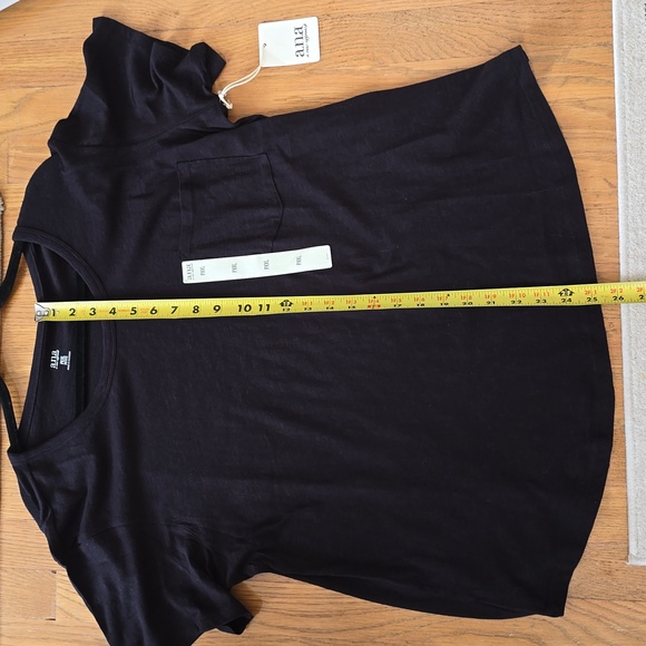 A.N.A BRAND WOMEN'S PLUS SIZE PETITE BLACK SHORT SLEEVE TEE-SHIRT SIZE PXXL - Picture 10 of 11